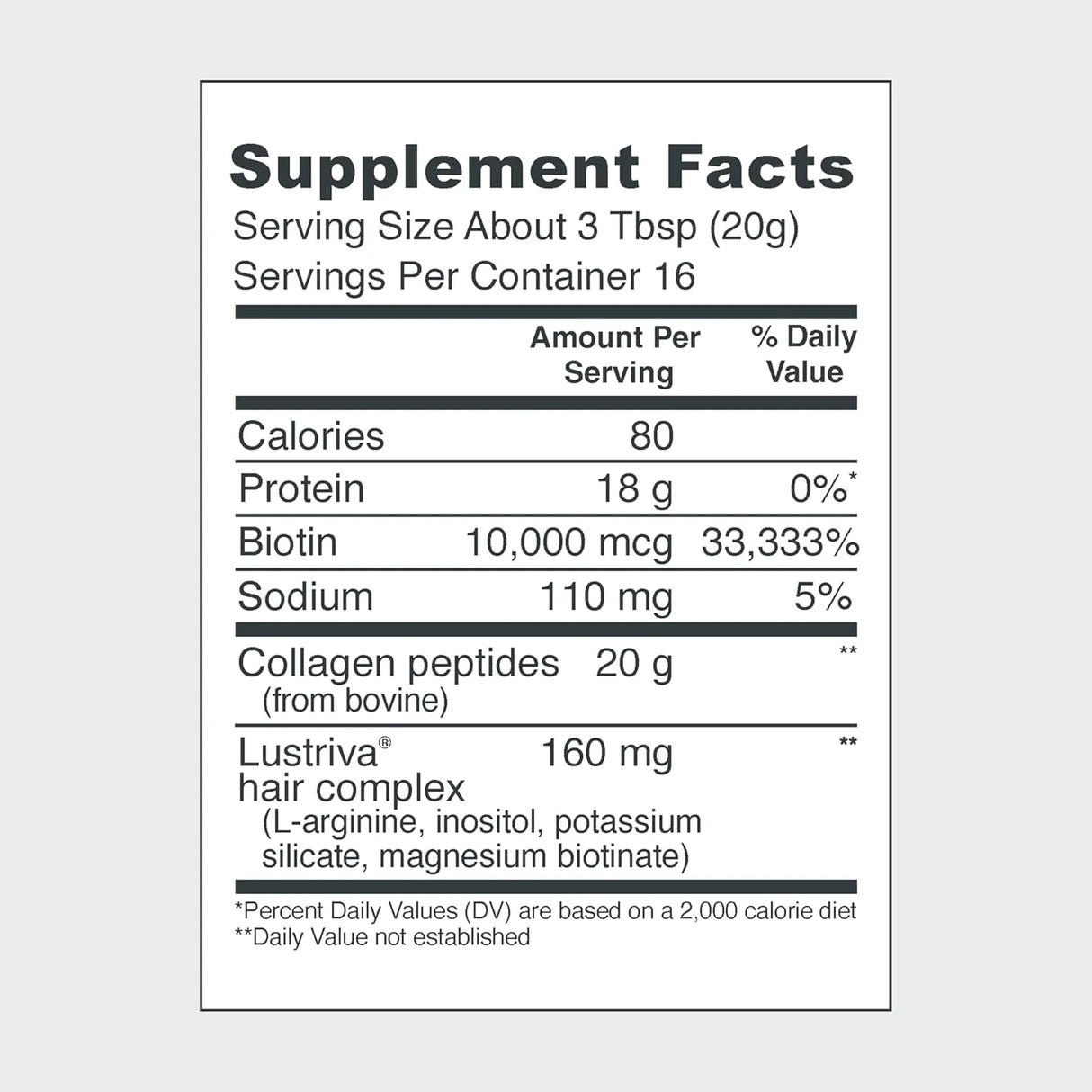 Vital Proteins Collagen Peptides Hair Complex 323g - Kenya