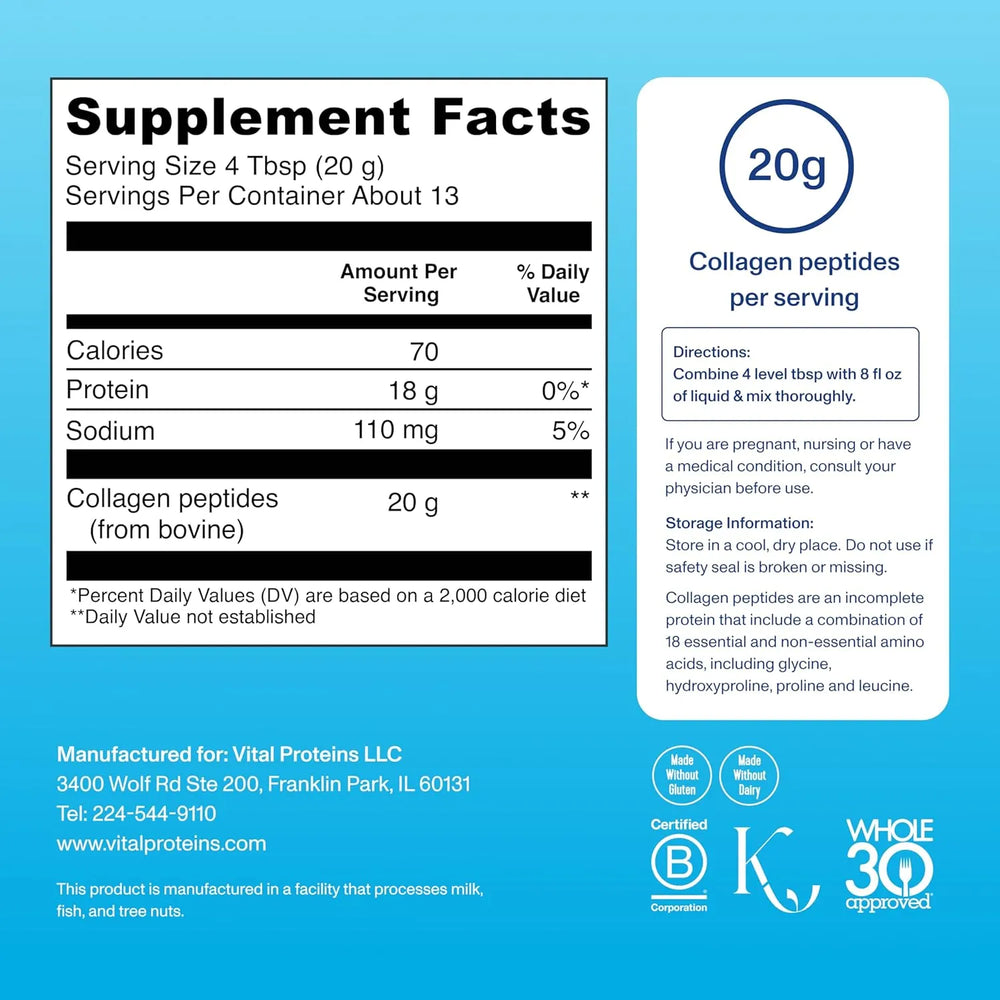 Vital Proteins Collagen Peptides Powder 265G - Kenya