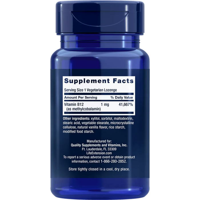 Life Extension Vitamin B12 Methylcobalamin