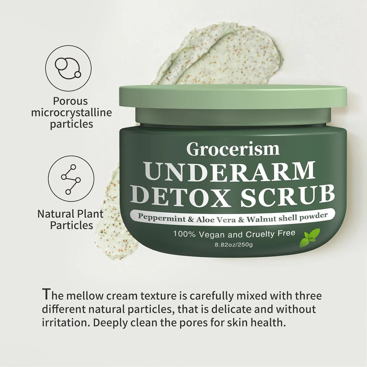 Armpit Detox and Body Scrub with Peppermint and Aloe Vera for Odors Removing - price in Kenya