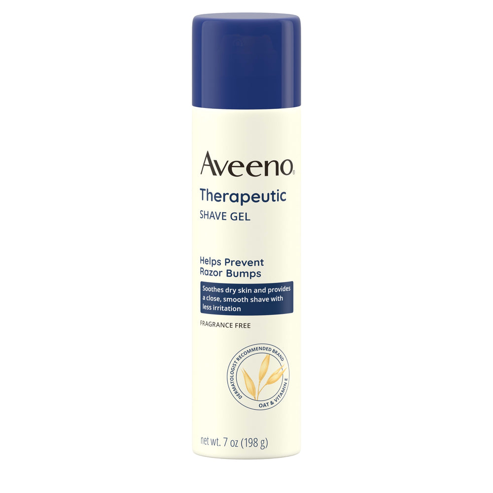 Aveeno Therapeutic Shave Gel for Dry Skin with Oat & Vitamin E, Shaving Cream for Women, 7 oz - Kenya