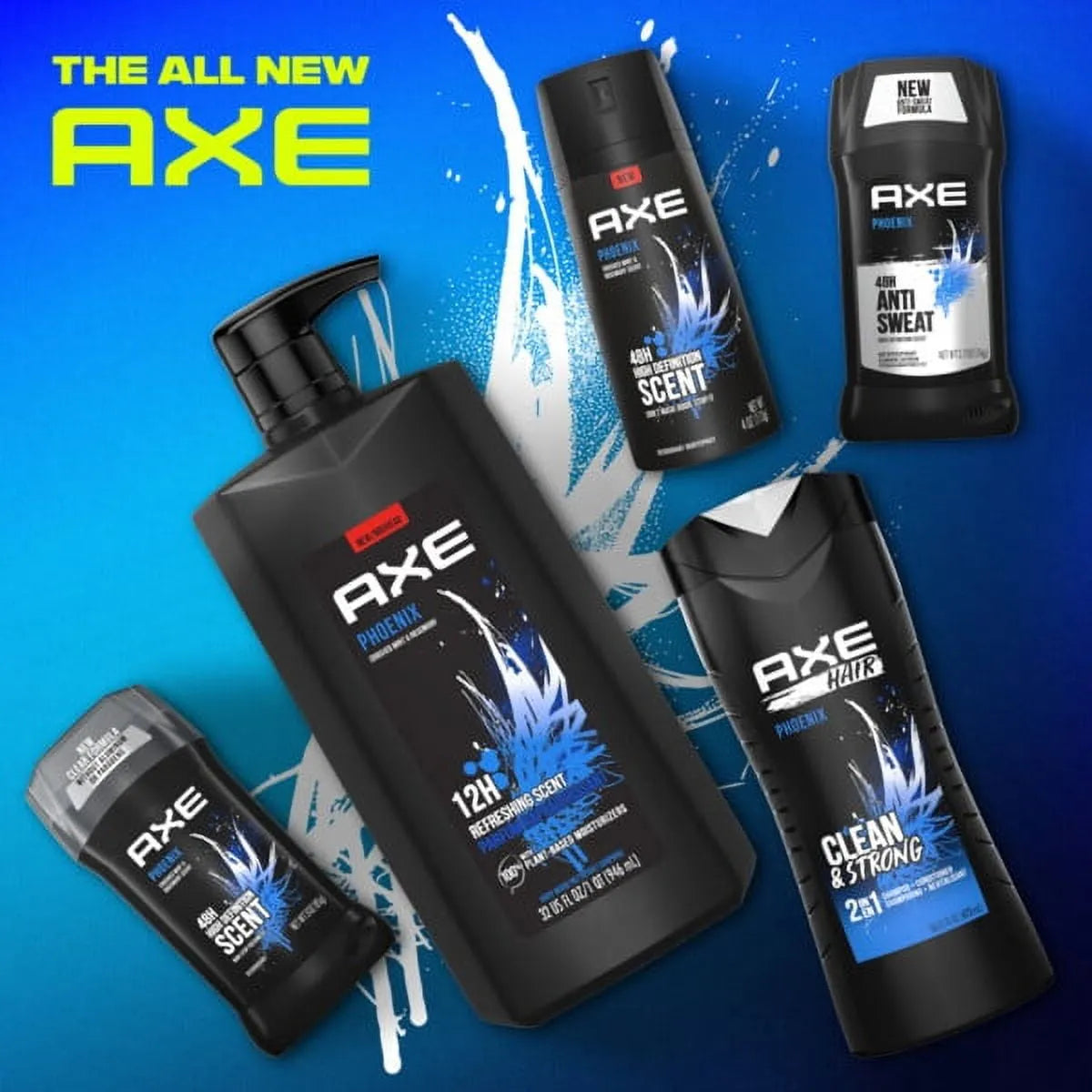 Axe Phoenix Refreshing Long Lasting Body Wash, Crushed Mint and Rosemary, 32 fl oz - Kenya
