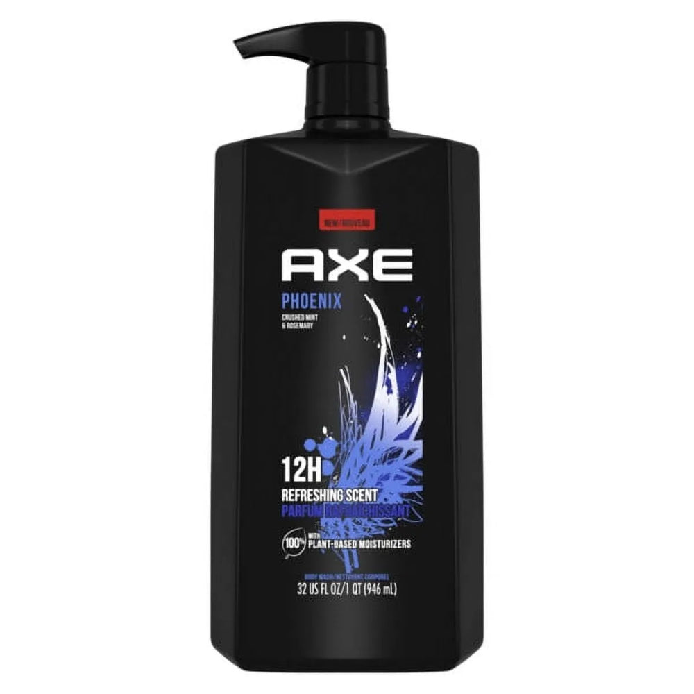 Axe Phoenix Refreshing Long Lasting Body Wash, Crushed Mint and Rosemary, 32 fl oz - Kenya