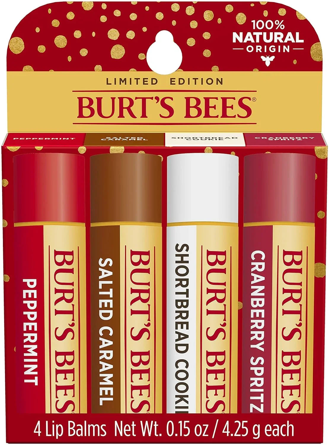 Burt's Bees 4 Lip Balms,(4-Pack) - Kenya