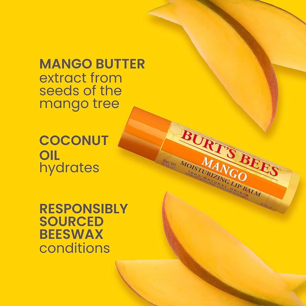 Burt's Bees Lip Balm, Moisturizing Lip Care, SuperFruit (4-Pack) - Kenya