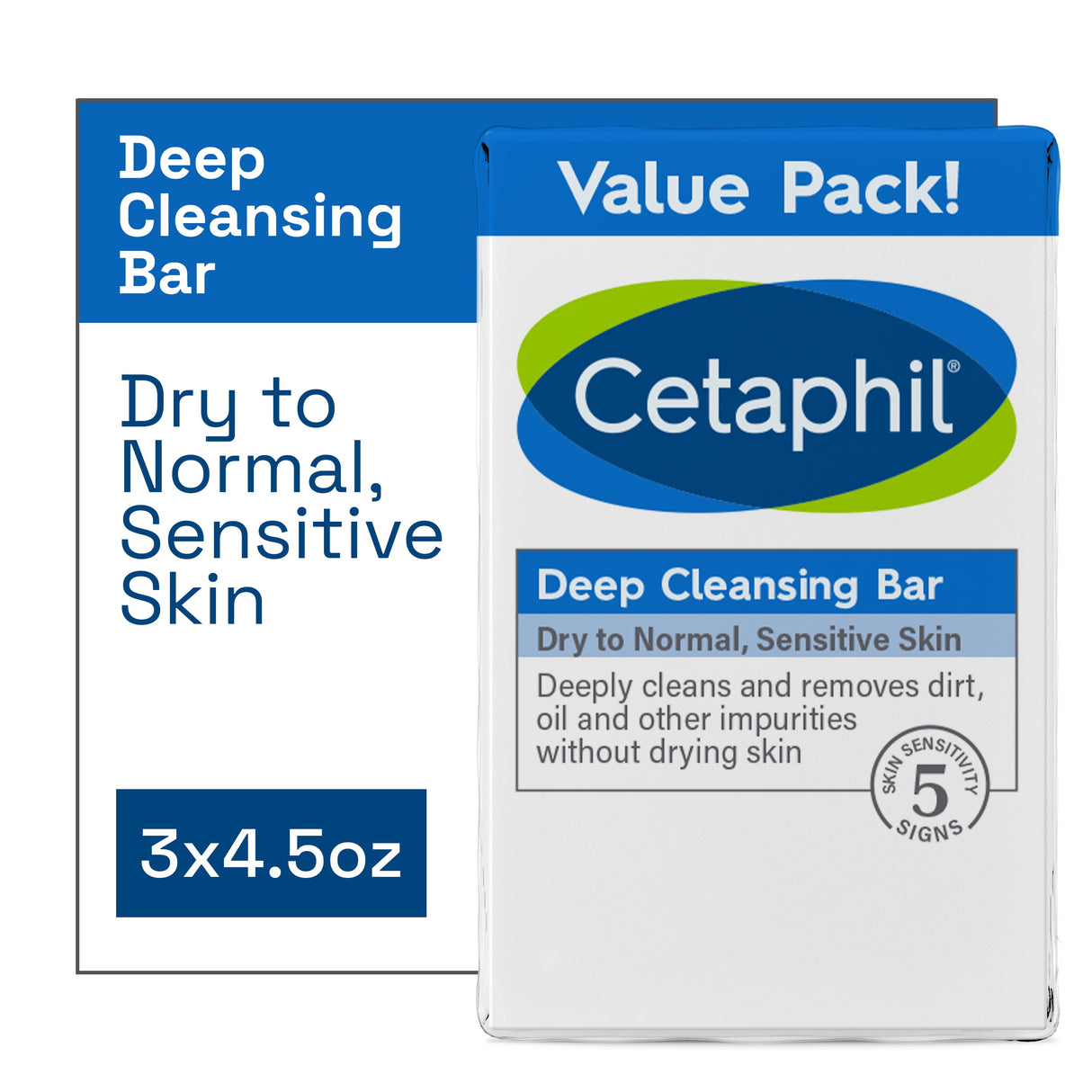 Cetaphil Deep Cleansing Bar Soap Pack of 3 - Kenya