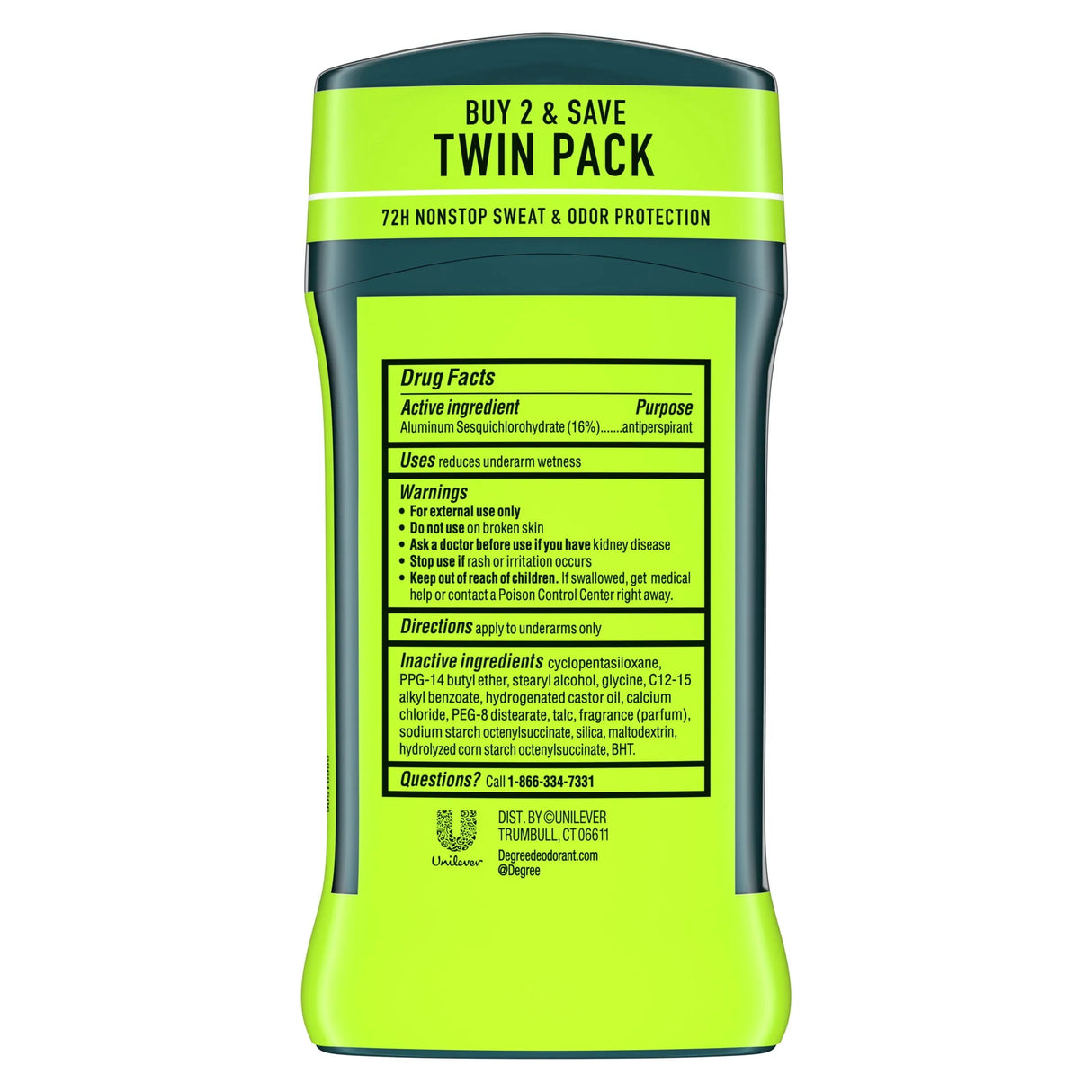 Degree Men Advanced Protection 72H Antiperspirant Deodorant - Kenya