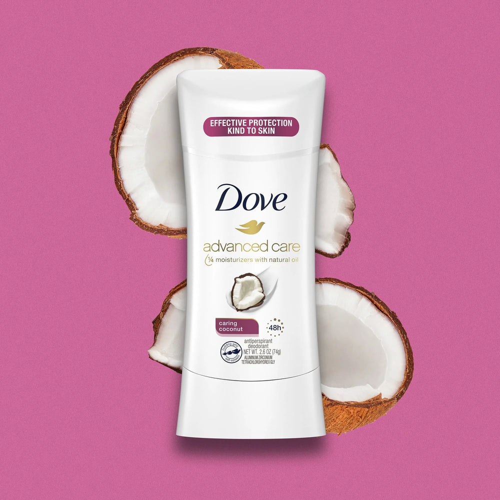 Dove Advanced Care Caring Coconut Antiperspirant Deodorant 2.6 oz. - Kenya