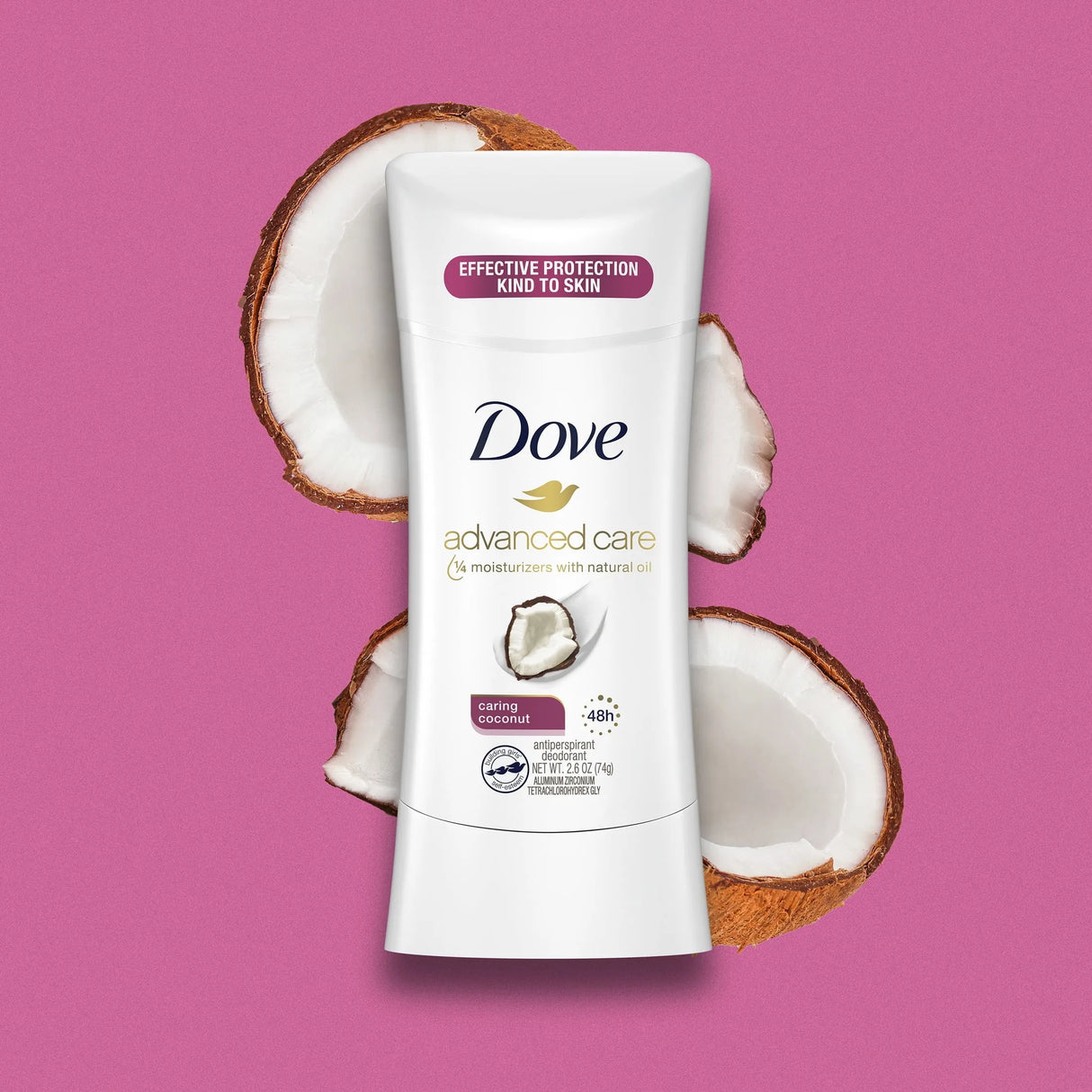 Dove Advanced Care Caring Coconut Antiperspirant Deodorant 2.6 oz. - Kenya