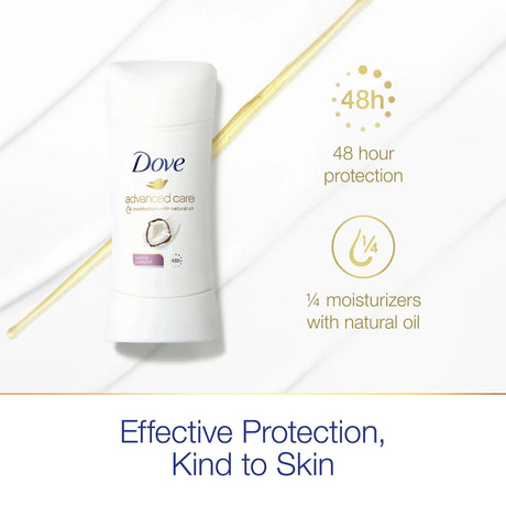 Dove Advanced Care Caring Coconut Antiperspirant Deodorant 2.6 oz. - Kenya