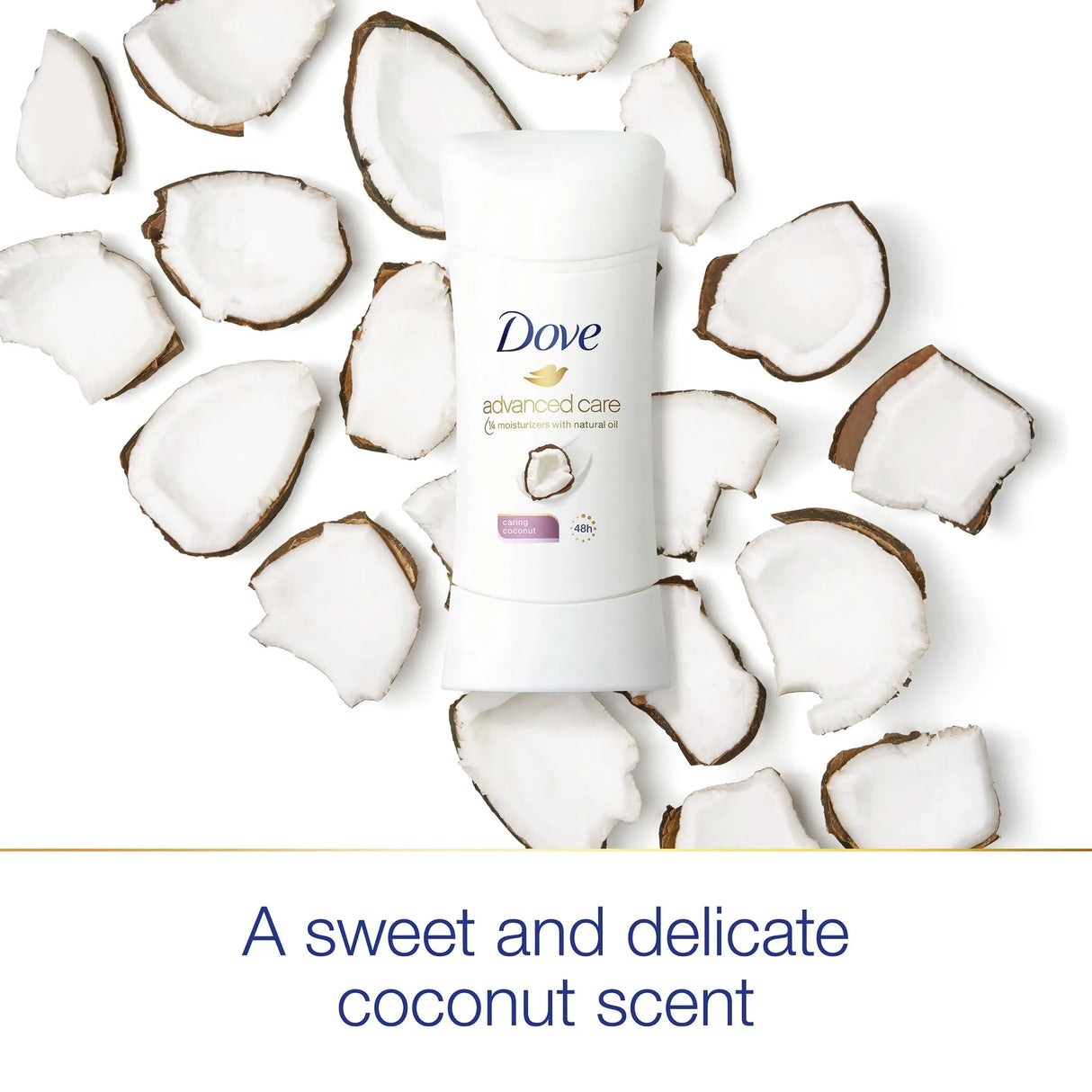 Dove Advanced Care Caring Coconut Antiperspirant Deodorant 2.6 oz. - Kenya