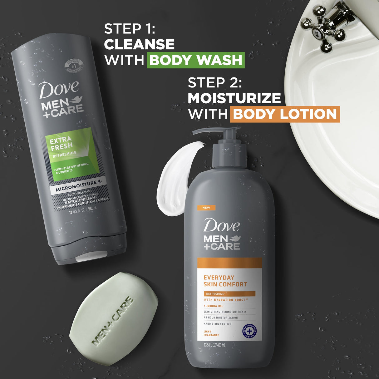 Dove Men+Care Comfort Refreshing Hand & Body Lotion - Kenya