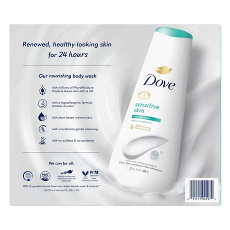 Dove Nourishing Body Wash, Sensitive Skin, 23 Fluid Ounce - Kenya