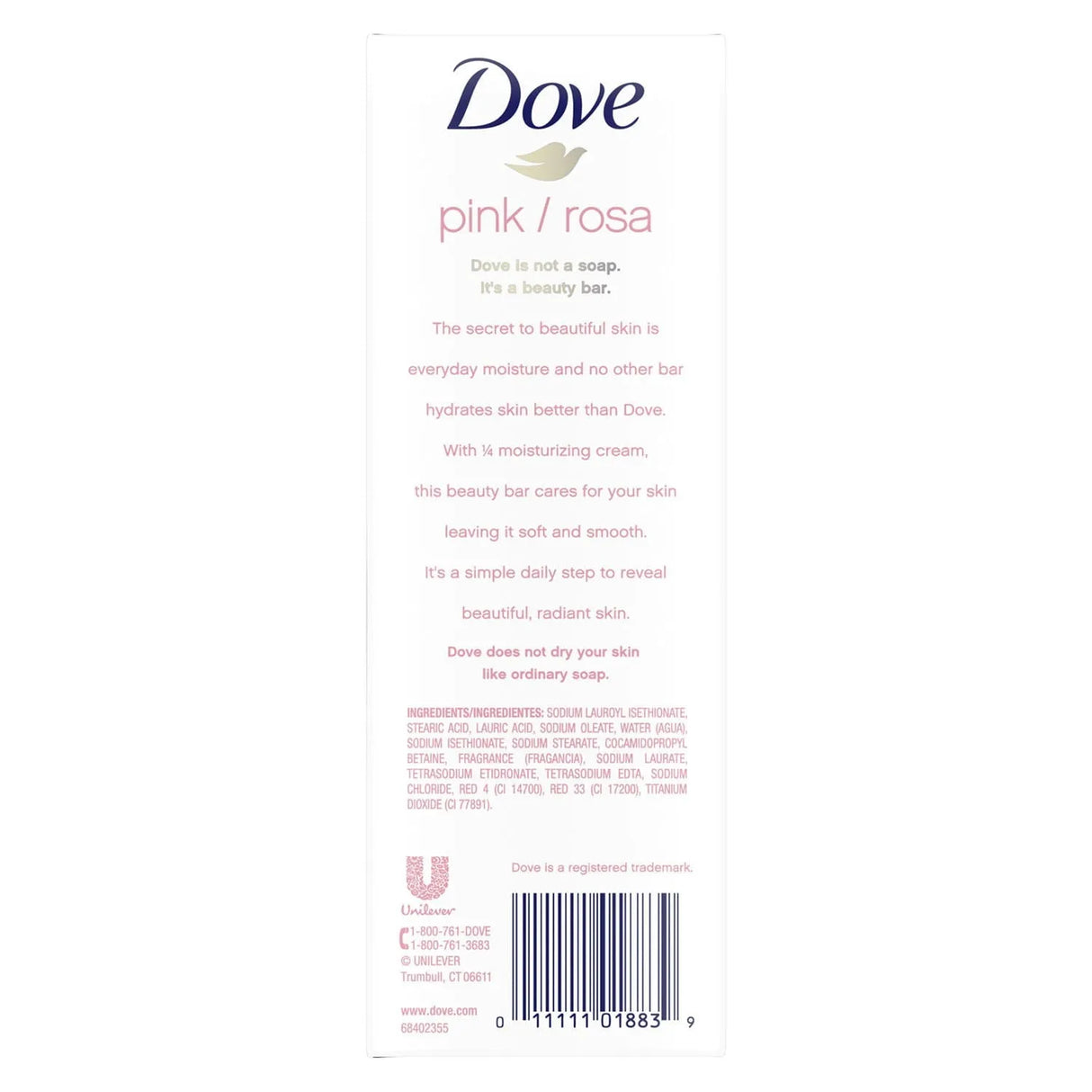 Dove Pink Rosa Bar soap - Kenya