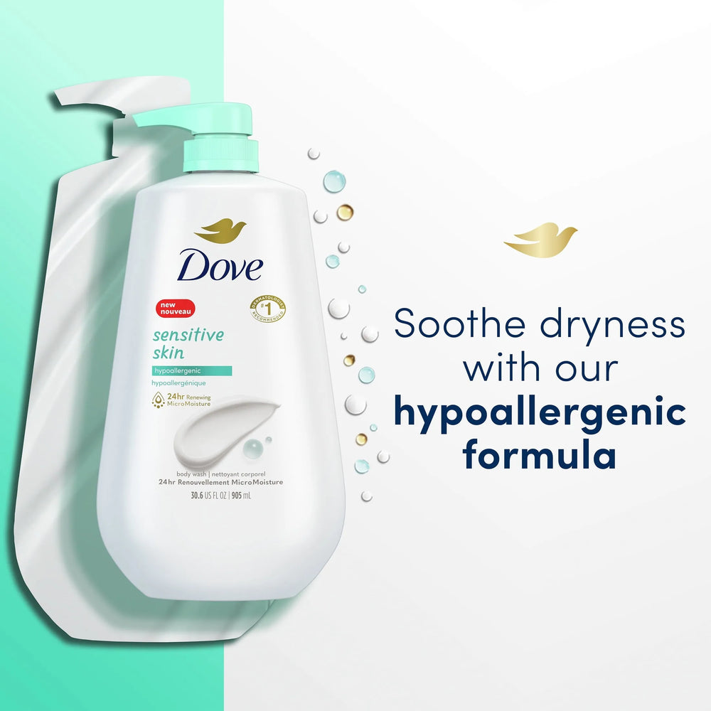 Dove Sensitive Skin Hypoallergenic Liquid Body Wash - Kenya