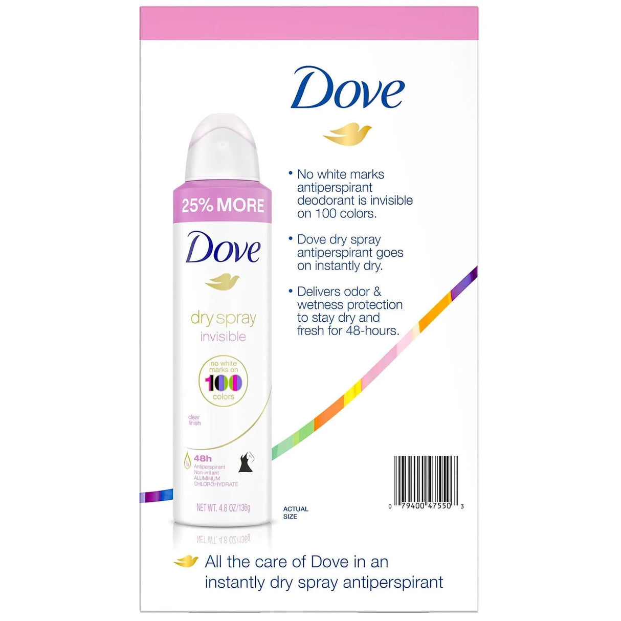 Dove Women's Invisible Dry Spray Antiperspirant Deodorant - Kenya