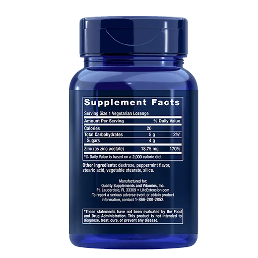 Enhanced Zinc Lozenges (Peppermint) - Kenya