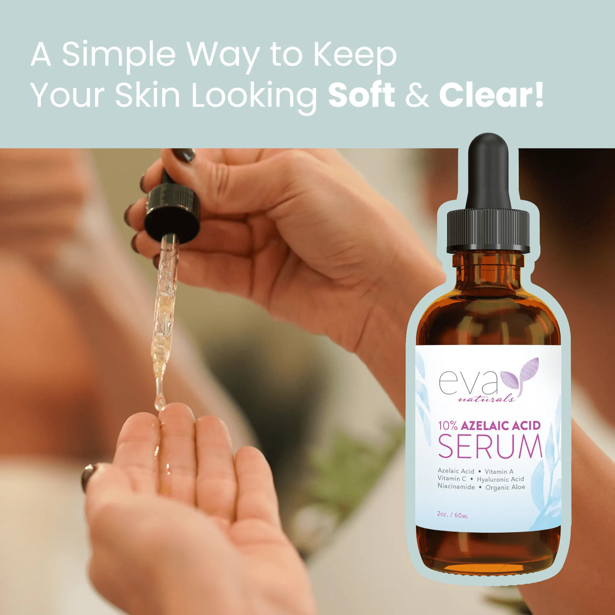 Eva Naturals Azelaic Acid 10% Facial Serum, 2 oz. - Kenya