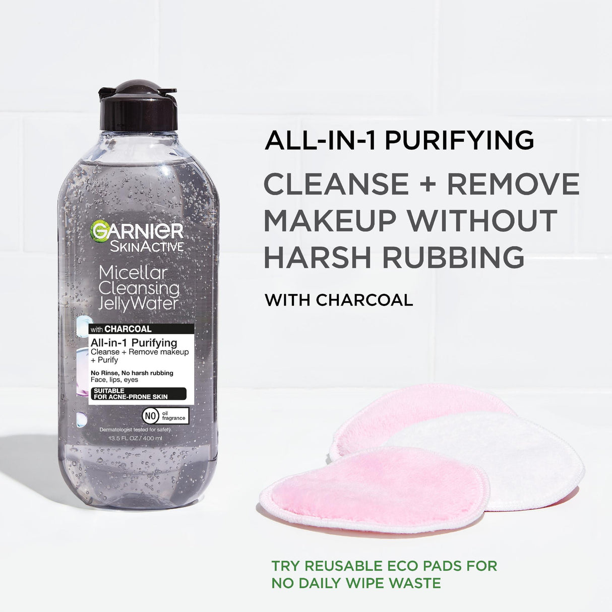 Garnier SkinActive Micellar Cleansing Jelly Water All in 1 Purifying, 13.5 fl oz - Kenya