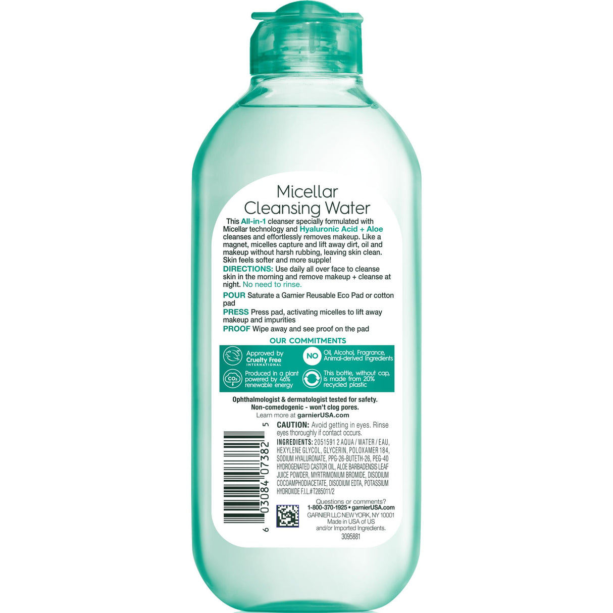 Garnier SkinActive Micellar Cleansing Water All in 1 Hyaluronic Acid Replump, 13.53 fl oz - Kenya