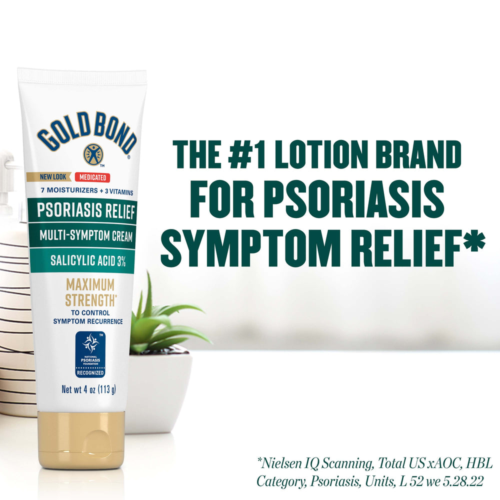 Gold Bond Psoriasis Multi-Symptom Relief Hand and Body Lotion & Cream for Itchy, Dry Skin 4oz - Kenya