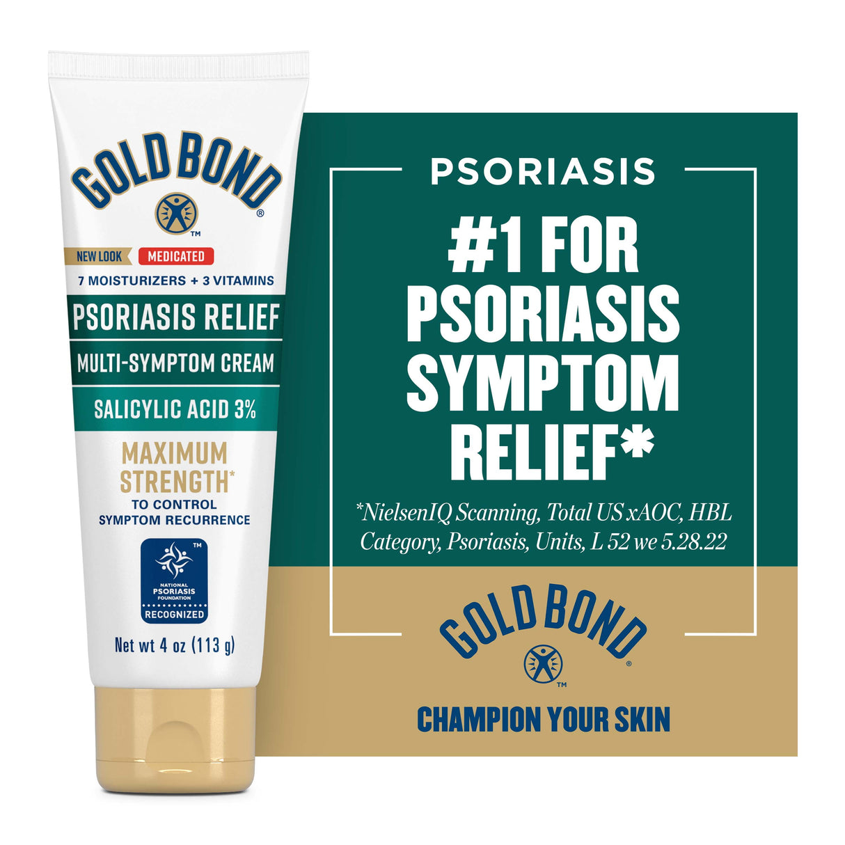 Gold Bond Psoriasis Multi-Symptom Relief Hand and Body Lotion & Cream for Itchy, Dry Skin 4oz - Kenya