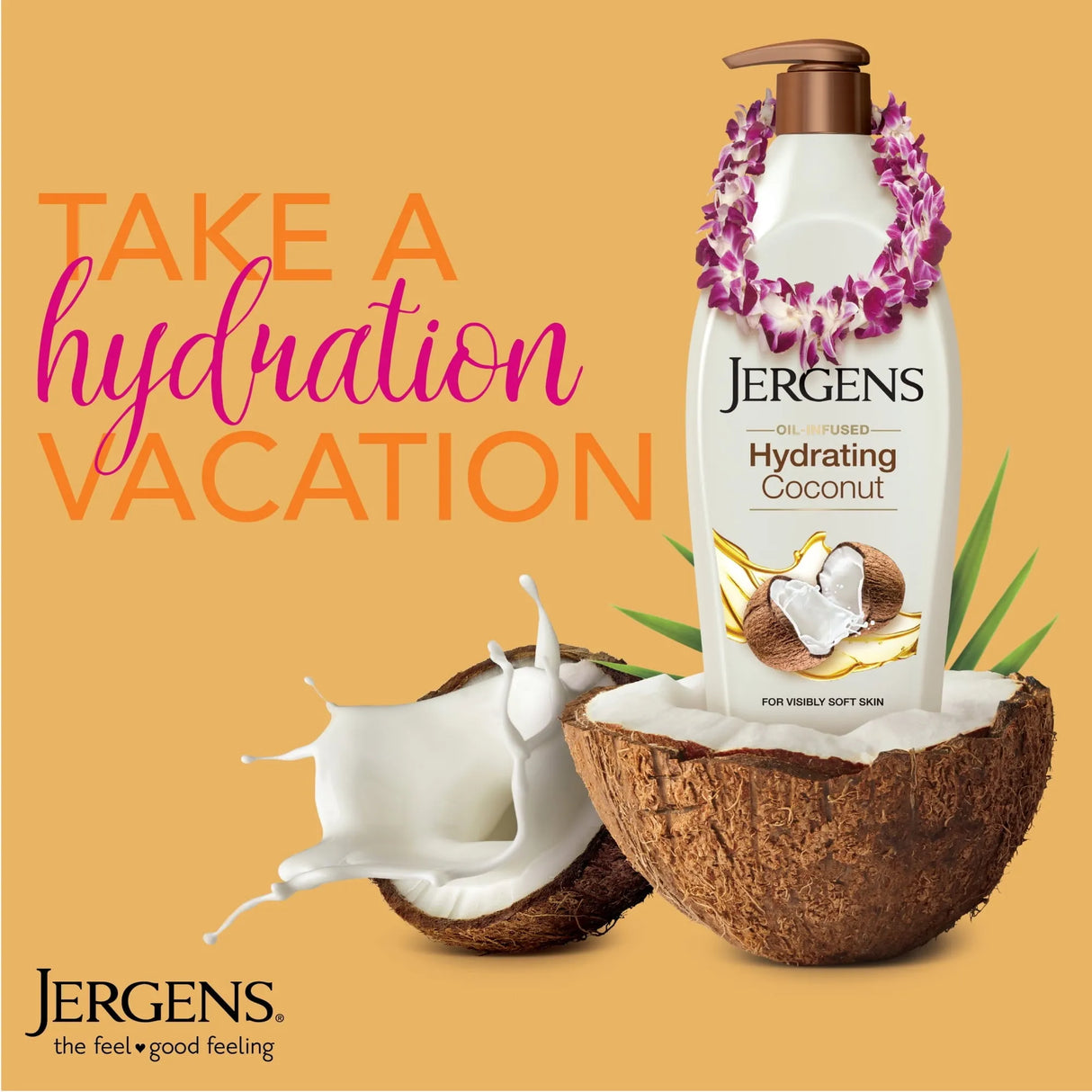 Jergens Coconut Body Lotion, 16.8 Oz - Kenya