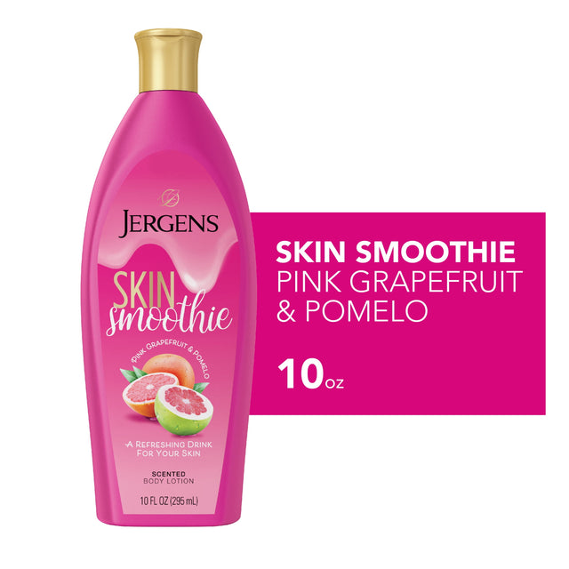 Jergens Hand and Body Lotion, Skin Smoothie Pink Grapefruit & Pomelo Scented Body Lotion, 10 Oz - Kenya