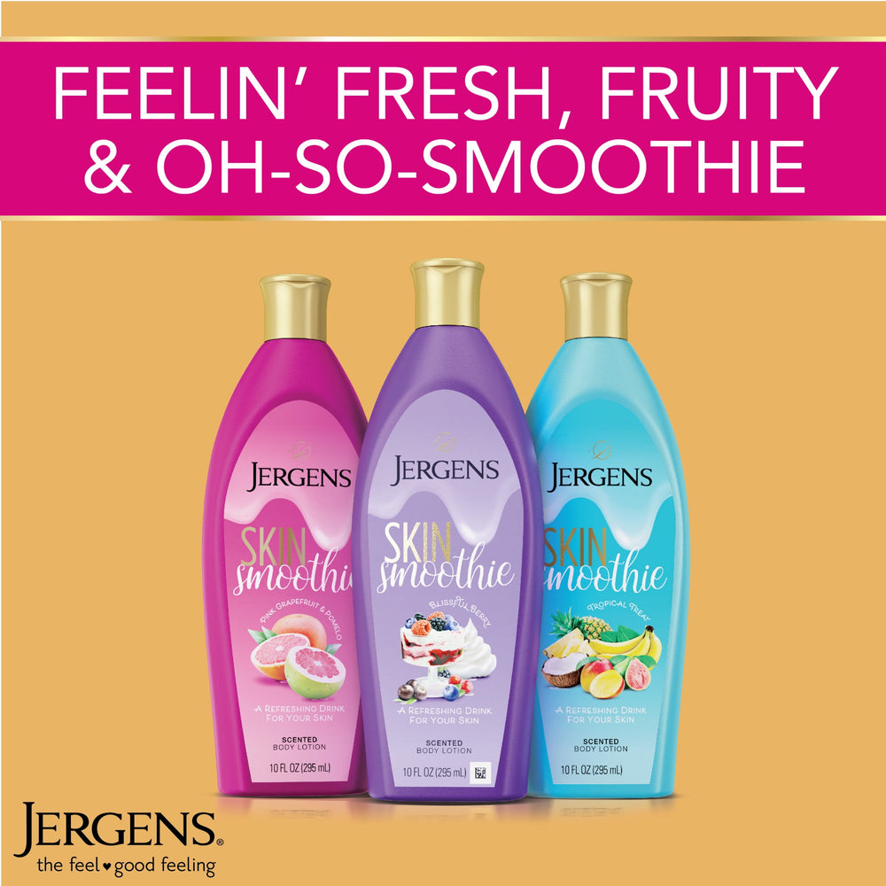 Jergens Hand and Body Lotion, Skin Smoothie Pink Grapefruit & Pomelo Scented Body Lotion, 10 Oz - Kenya