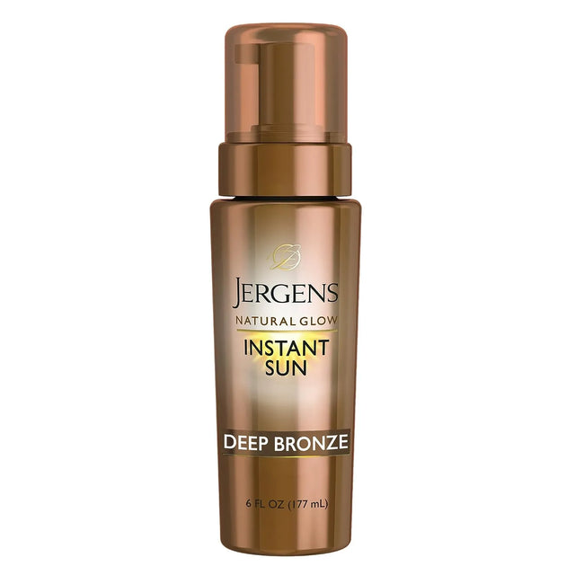 Jergens Natural Glow Instant Sun Body Mousse, Self Tanner for Deep Bronze Tan, 6 Ounce - Kenya
