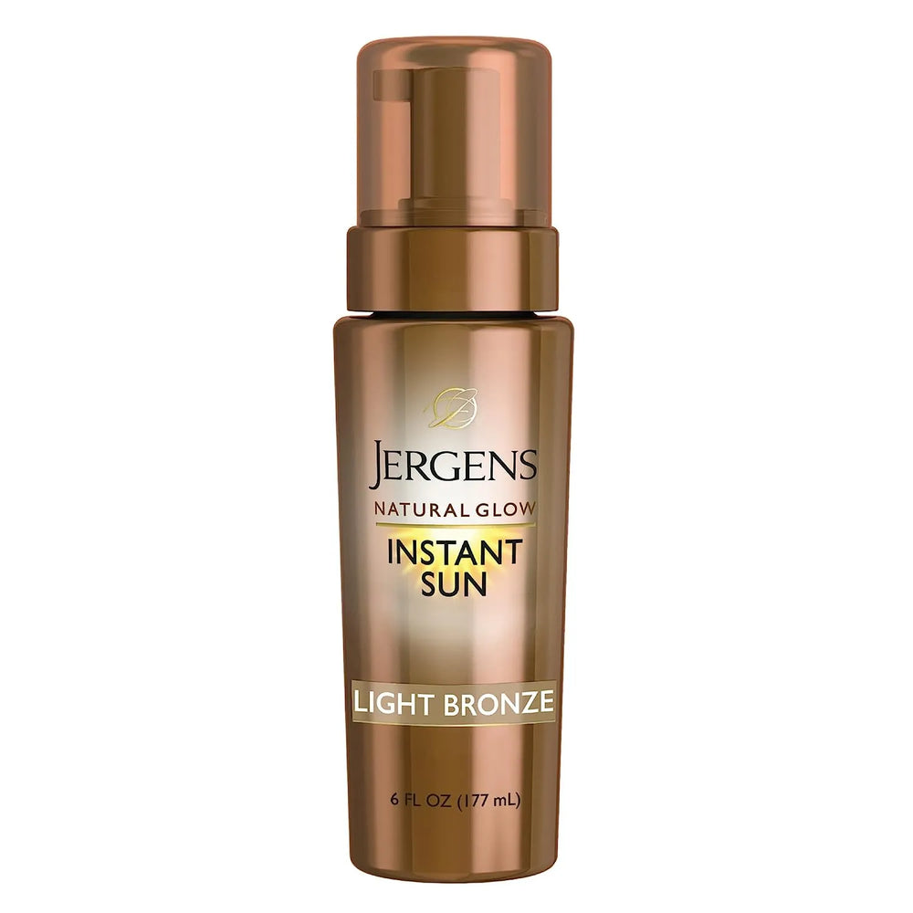 Jergens Natural Glow Instant Sun Body Mousse, Self Tanner for Deep Bronze Tan, 6 Ounce - Kenya