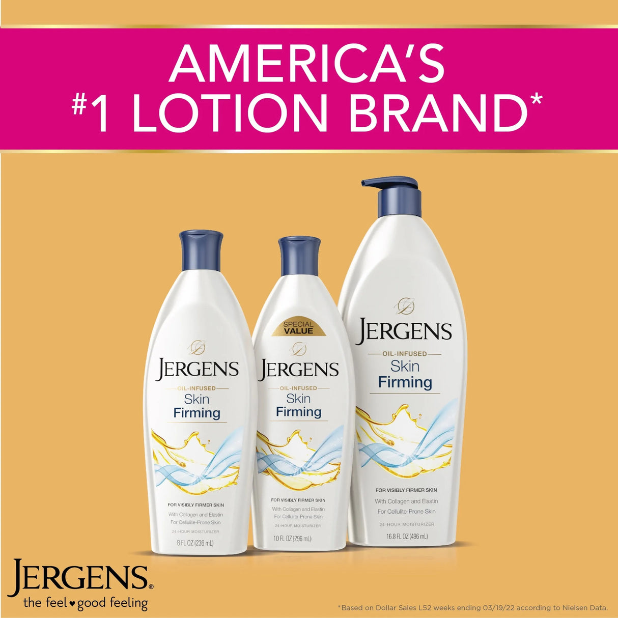 Jergens Oil-Infused Skin Firming Body Lotion, 16.8 Oz - Kenya