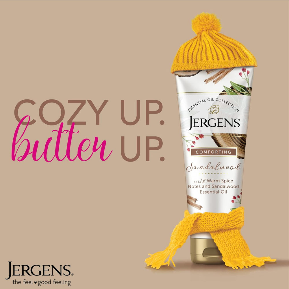 Jergens Sandalwood Body Butter Lotion, Moisturizer Infused with Sandalwood Essential Oil, For All Skin Types, 7 Fluid oz - Kenya
