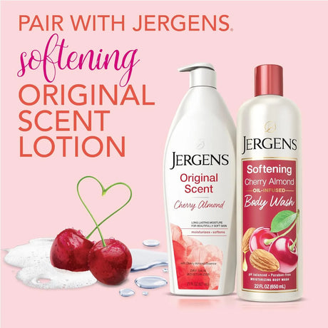 Jergens Softening Body Wash, Daily Moisturizing Skin Cleanser, Paraben Free 22 fl oz - Kenya
