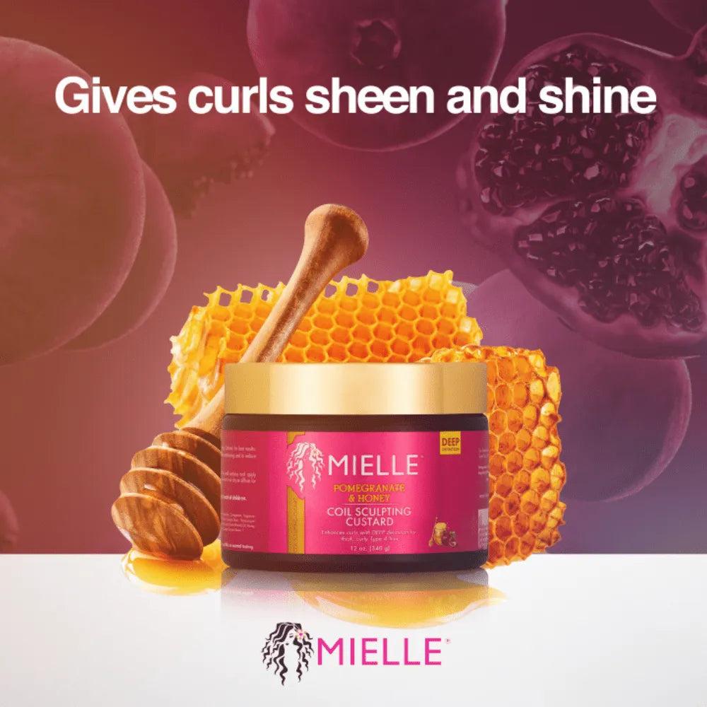 MIELLE - Pomegranate & Honey Coil Sculpting Custard - Kenya