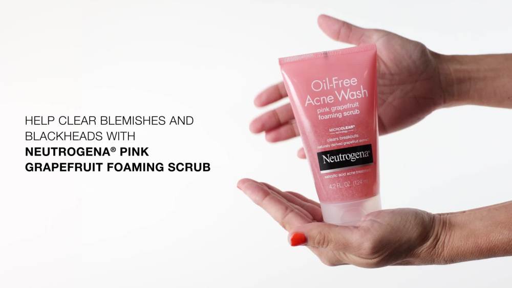 Neutrogena Oil-Free Acne Wash Pink Grapefruit Facial Scrub, 4.2 fl. oz - Kenya