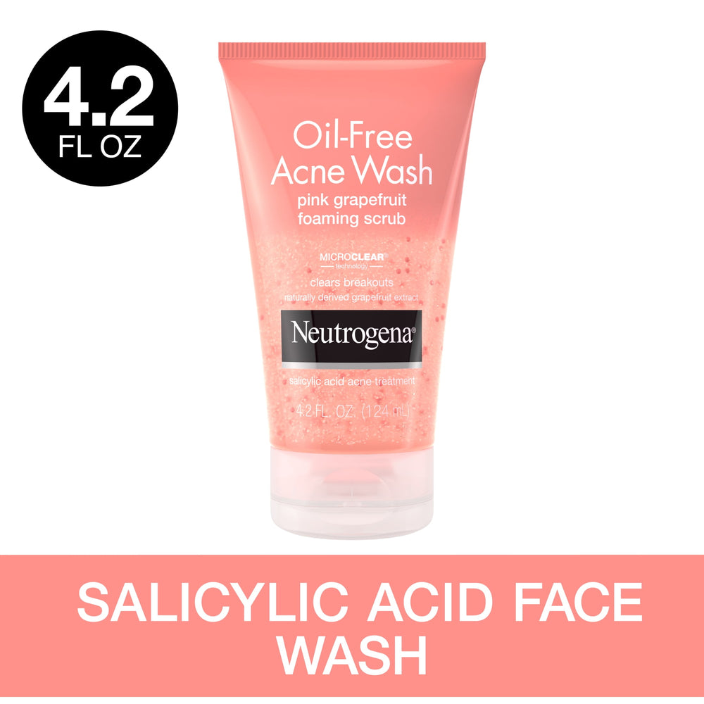 Neutrogena Oil-Free Acne Wash Pink Grapefruit Facial Scrub, 4.2 fl. oz - Kenya
