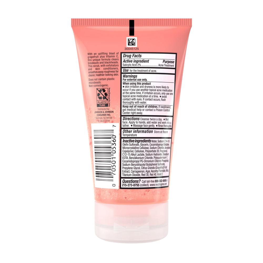 Neutrogena Oil-Free Acne Wash Pink Grapefruit Facial Scrub, 4.2 fl. oz - Kenya
