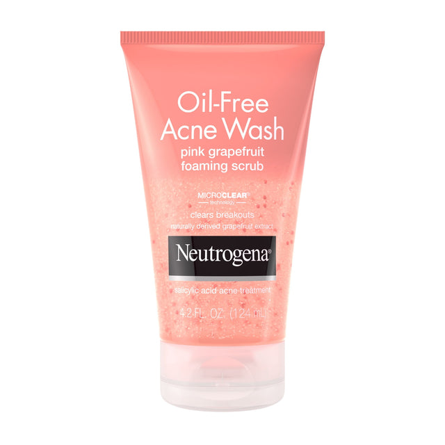 Neutrogena Oil-Free Acne Wash Pink Grapefruit Facial Scrub, 4.2 fl. oz - Kenya
