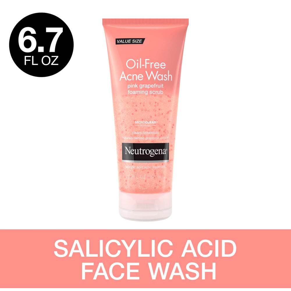 Neutrogena Oil-Free Pink Grapefruit Acne Foaming Facial Cleanser Scrub - Kenya