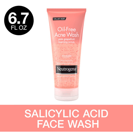 Neutrogena Oil-Free Pink Grapefruit Acne Foaming Facial Cleanser Scrub - Kenya