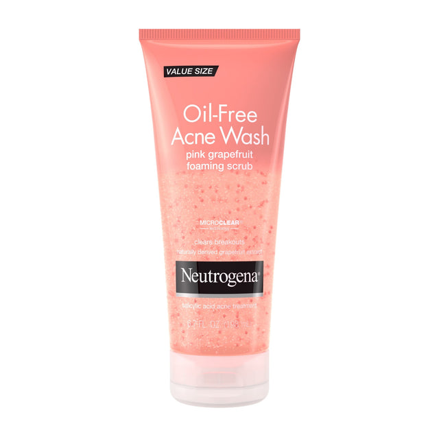 Neutrogena Oil-Free Pink Grapefruit Acne Foaming Facial Cleanser Scrub - Kenya