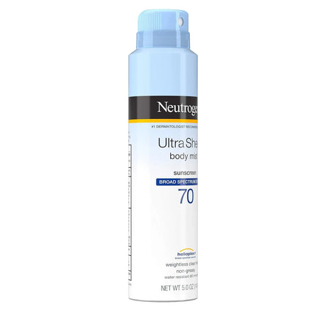 Neutrogena Ultra Sheer Spf70 Body Mist Full Reach Spray 5 Ounce (148ml) - Kenya