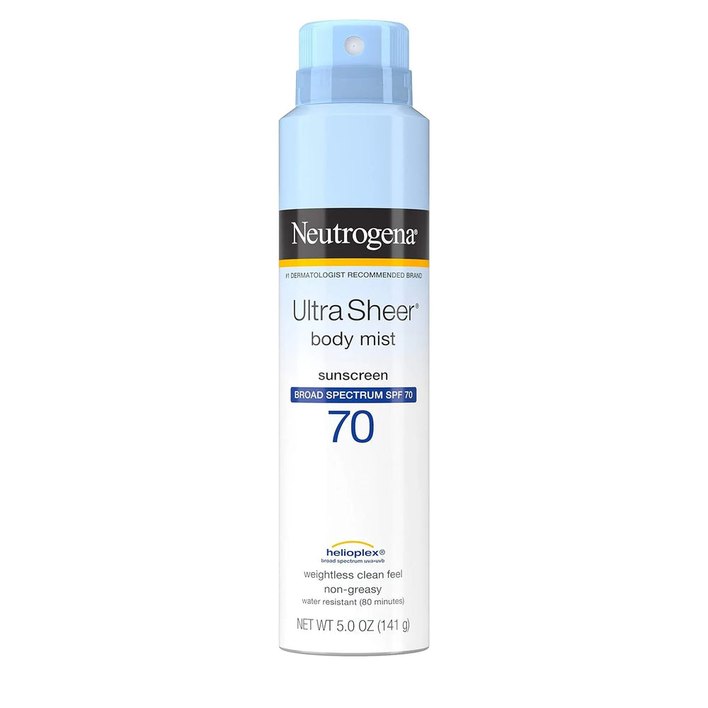 Neutrogena Ultra Sheer Spf70 Body Mist Full Reach Spray 5 Ounce (148ml) - Kenya