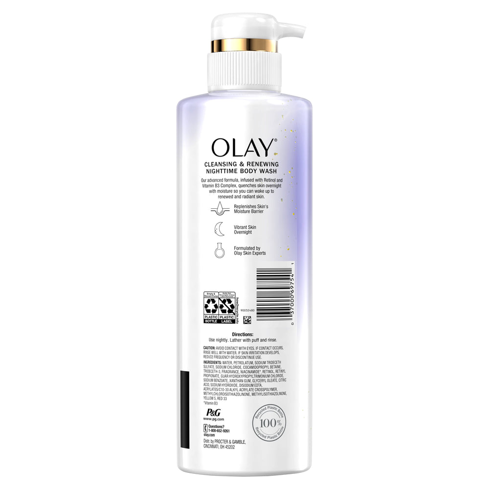 Olay Cleansing & Renewing Nighttime Body Wash With Retinol, 17.9 fl oz - Kenya