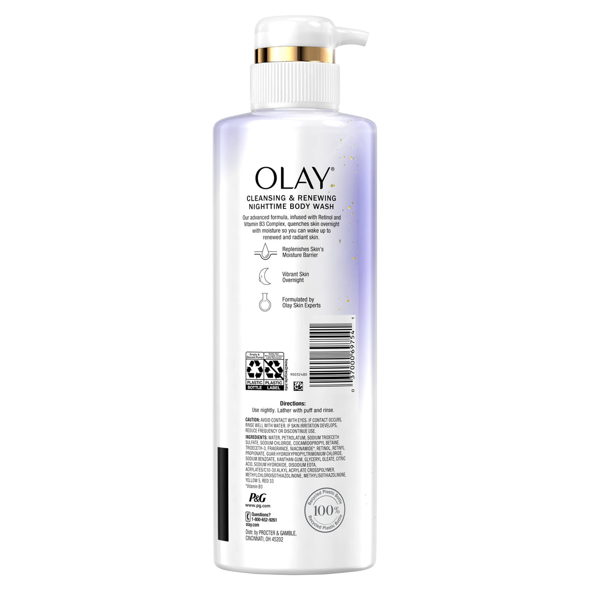 Olay Cleansing & Renewing Nighttime Body Wash With Retinol, 17.9 fl oz - Kenya
