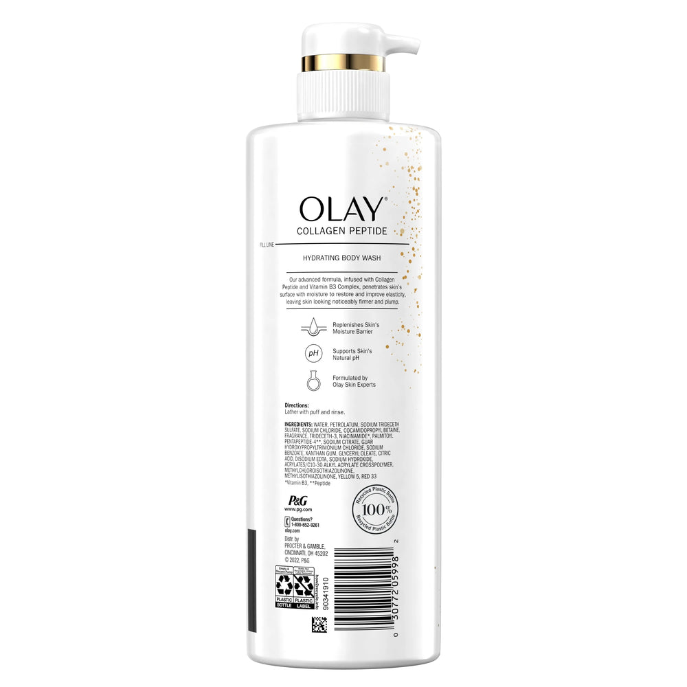 Olay Collagen Cleansing & Firming Women's Body Wash with Vitamin B3 and Collagen, All Skin Types, 20 fl oz - Kenya