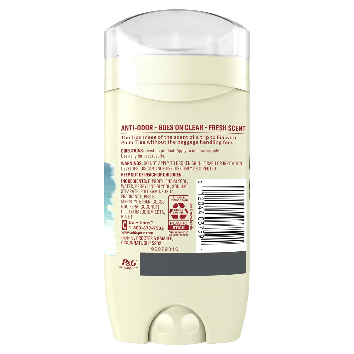 Old Spice Deodorant for Men Fiji with Palm Tree Scent, 3 oz - Kenya