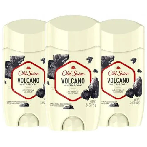 Old Spice Invisible Solid Antiperspirant Deodorant for Men Volcano with Charcoal Scent, 2.6 oz - Kenya