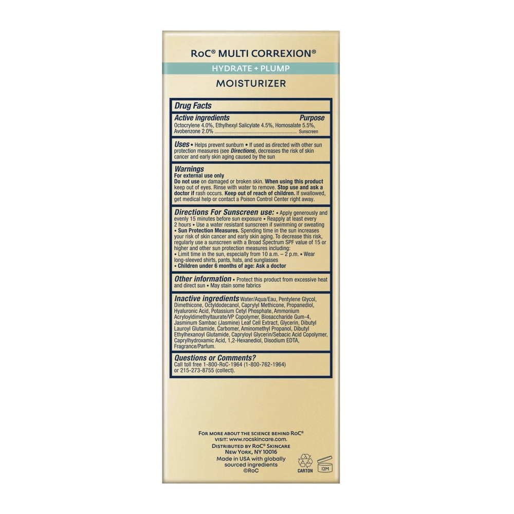 Roc Multi Correxion Hydrate + Plump, Daily Moisturizer with SPF 30 - Kenya